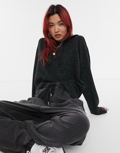 Темно-серый трикотажный худи Vero Moda