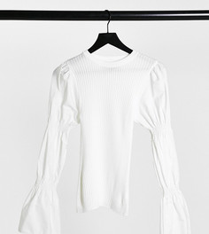Кремовый джемпер с объемными рукавами ASOS DESIGN Maternity