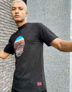 Черная футболка с принтом пустыни Caterpillar-Черный