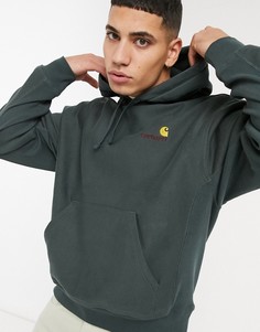 Зеленый oversize-худи с логотипом Carhartt WIP
