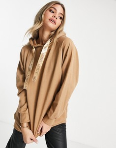 Бежевый худи в стиле oversized Missguided