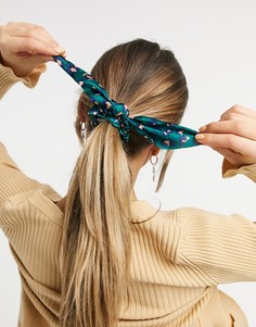 Резинка для волос с бантом и леопардовым принтом Glamorous-Многоцветный