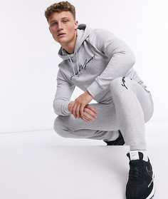 Серый спортивный костюм с логотипом-надписью Jack & Jones