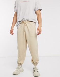 Бежевые джоггеры в стиле oversized ASOS DESIGN-Бежевый