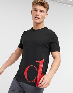 Черный лонгслив Calvin Klein
