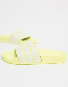 Желтые шлепанцы adidas Originals Adilette-Желтый