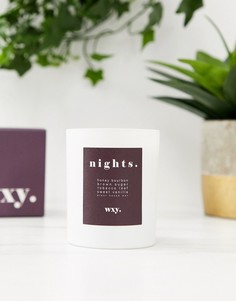 Свеча с ароматом бурбона, тростникового сахара и табачных листьев wxy. nights. - 7 унции-Многоцветный