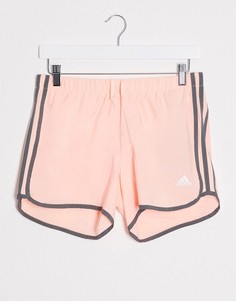 Розовые шорты adidas Running-Розовый
