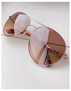 Солнцезащитные очки-авиаторы Kate Spade-Золотистый