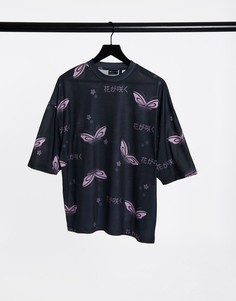 Oversize-футболка с принтом ASOS DESIGN-Многоцветный