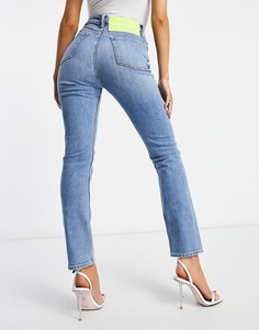 Голубые узкие джинсы Calvin Klein EST 1978-Голубой