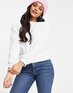 Белый вельветовый свитер в стиле oversized Street Collective