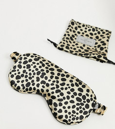 Маска для сна с гепардовыми пятнами The Flat Lay Co. X ASOS Exclusive-Розовый