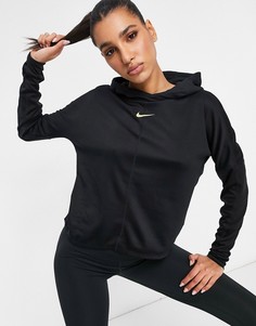 Черный лонгслив Nike Running Icon Clash Element