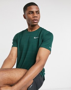 Зеленая футболка Nike Running Essentials Miler-Зеленый