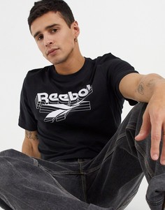 Черная футболка с логотипом Reebok Training-Черный
