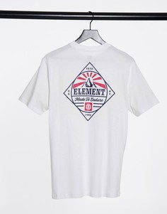 Белая футболка с принтом Element Medwell-Белый
