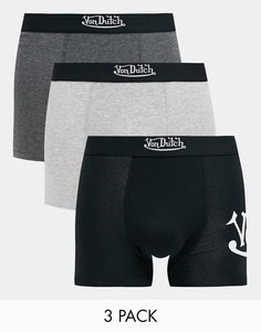 Набор из 3 боксеров-брифов Von Dutch-Многоцветный