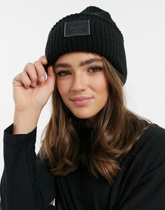 Черная шапка-бини фактурной вязки Herschel Supply Co. Juneau-Черный