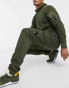 Брюки карго цвета хаки с линзой CP Company-Зеленый