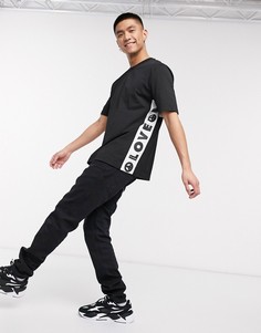 Футболка с принтом Love Moschino-Черный