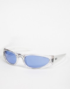 Розовые прямоугольные солнцезащитные очки Ray-ban ORB4332-Розовый