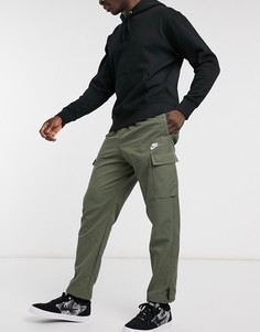 Тканые джоггеры карго цвета хаки Nike Club Essentials-Зеленый
