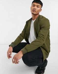 Хлопковая куртка‑пилот цвета хаки New Look-Зеленый