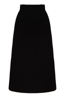 Черная трикотажная юбка Balenciaga