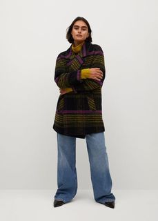 Пальто в клетку - Cuadra Mango