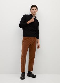 Укороченные брюки tapered из микровельвета - Joen Mango
