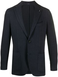 Lardini пиджак с узором в елочку