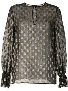 Etro блузка из ткани филькупе