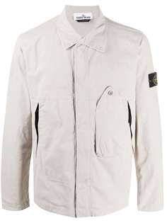 Stone Island куртка с нашивкой-логотипом