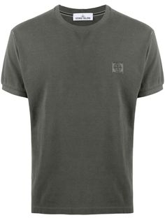 Stone Island футболка с нашивкой-логотипом