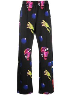 Marcelo Burlon County of Milan CRAZY FACES TRACK PANTS