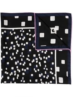 Givenchy шарф с геометричным принтом и логотипом