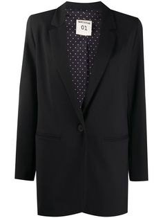 Semicouture длинный однобортный пиджак