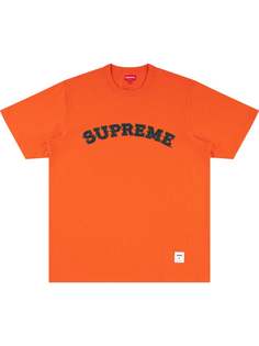 Supreme футболка с аппликацией в клетку