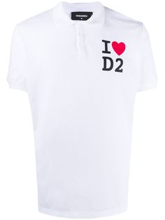 Dsquared2 рубашка поло I Heart D2