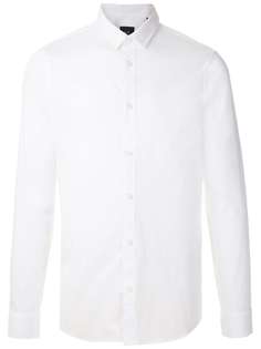 Armani Exchange рубашка узкого кроя с длинными рукавами