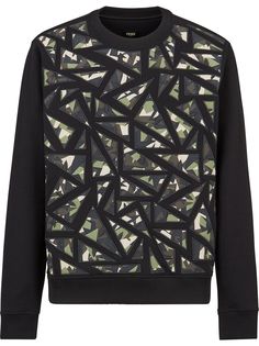 Fendi толстовка с нашивками