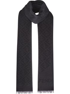 Fendi шарф с монограммой