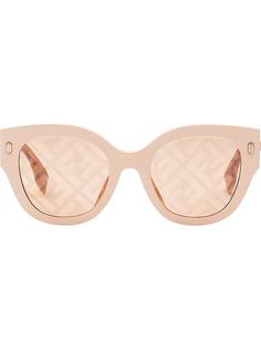 Fendi Eyewear солнцезащитные очки в квадратной оправе с логотипом FF