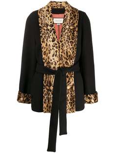 Gucci пальто с леопардовым узором