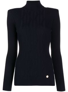 Balmain джемпер с воротником-воронкой
