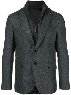 Paoloni padded lining layered blazer