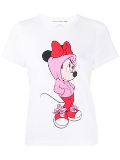 Comme Des Garçons Girl футболка Minnie Mouse с надписью
