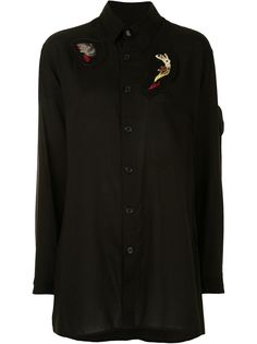 Yohji Yamamoto многослойная рубашка Emblem