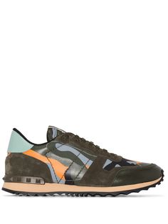 Valentino Garavani кроссовки Rockrunner с камуфляжным принтом